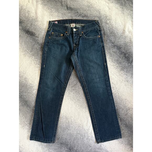 True Religion Men's Tapered Jeans Basic Straight Dark Wash Size 31 x 29 Western - Picture 1 of 8